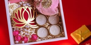 “Festive gift items under ₹3,000 arranged beautifully, symbolizing vibrant living and joyful celebrations.”