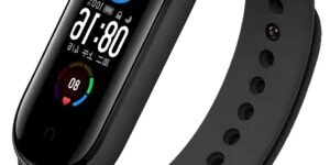 “Smart fitness trackers displaying activity and health stats, symbolizing healthy ageing, vibrant living, and active routines.”