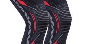 “Knee and elbow support sleeves worn during daily activity, symbolizing healthy ageing, vibrant living, and pain-free movement.”