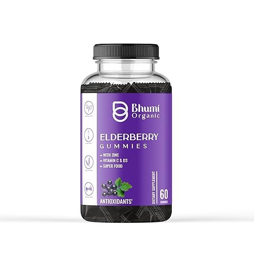 Elderberry antioxidant gummies bottle 60 pieces