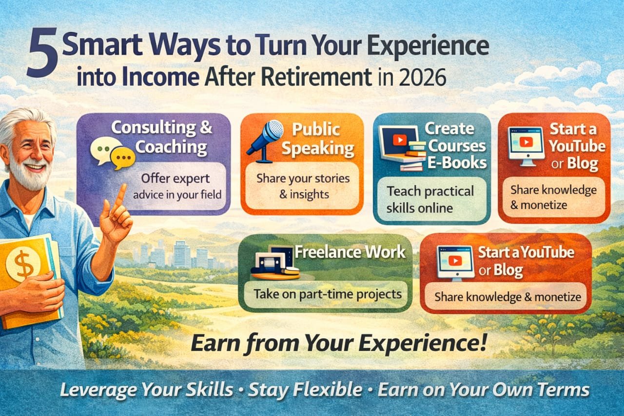 5 Smart Ways to Turn Your Experience into Earning After Retirement in 2026