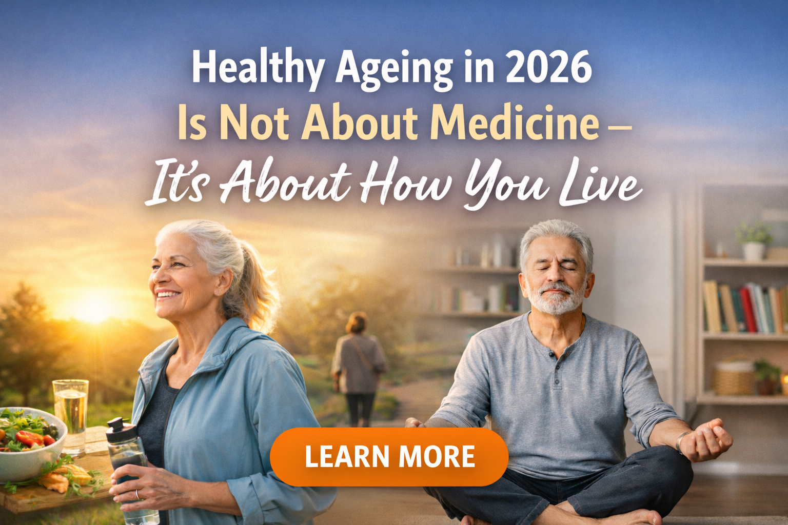 Discover how daily habits, mindfulness, and purpose support healthy ageing in 2026 — your lifestyle matters more than medicine.