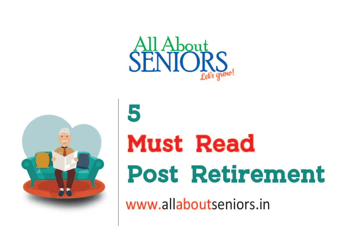 Stack of inspirational books recommended for seniors to explore after retirement for longevity and vibrant living