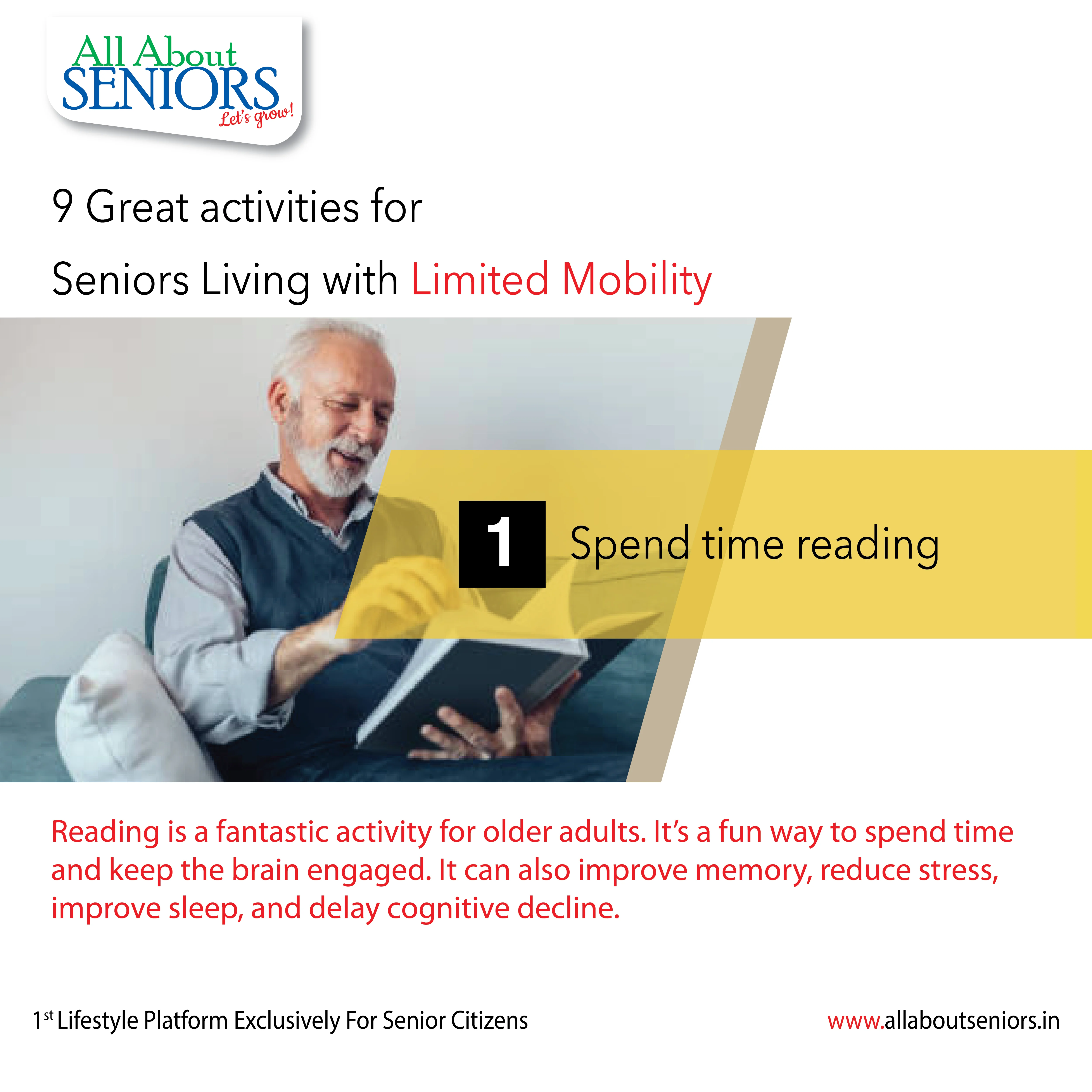 “Senior person with limited mobility enjoying light, safe activities at home.”