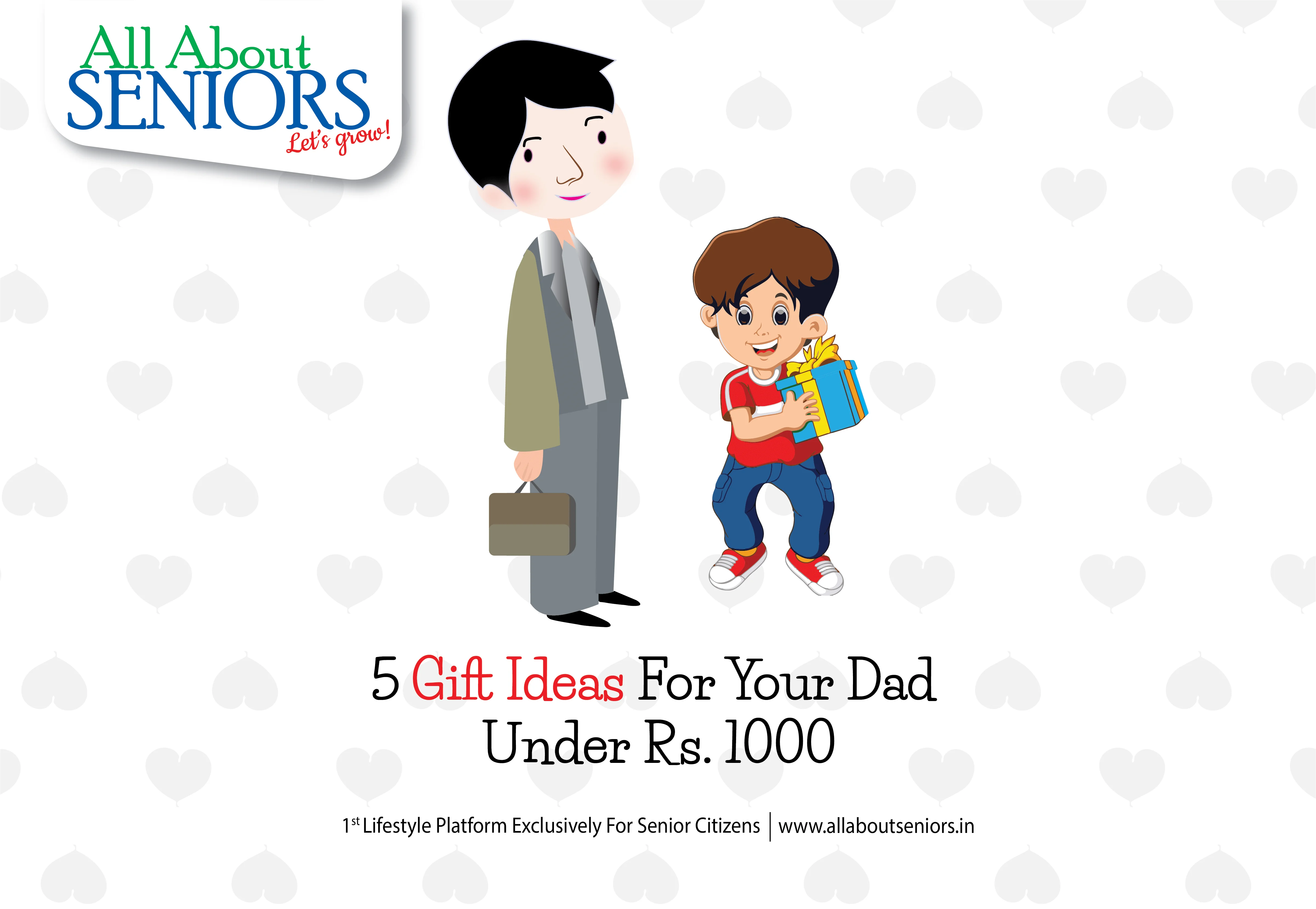 “Thoughtful Father’s Day gifts under ₹1000 arranged on a table.”