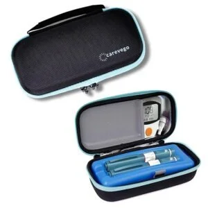 CareVego InsuGuard Premium Insulin Cooling Bag for Traveling Ice Brick Tech